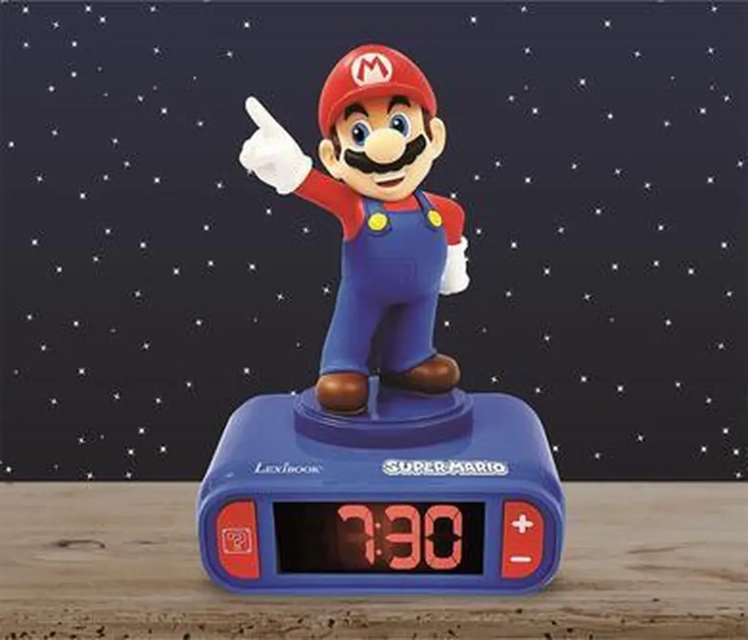 Lexibook Super Mario Digitale Wekker - Licht en Geluid - Ø15cm - afbeelding 4 van 6