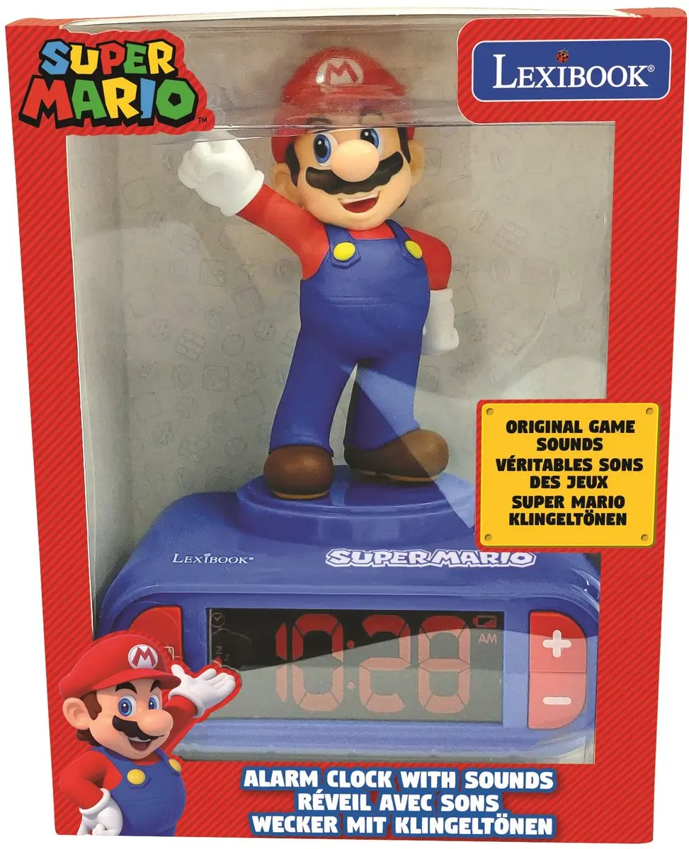 Lexibook Super Mario Digitale Wekker - Licht en Geluid - Ø15cm - afbeelding 5 van 6