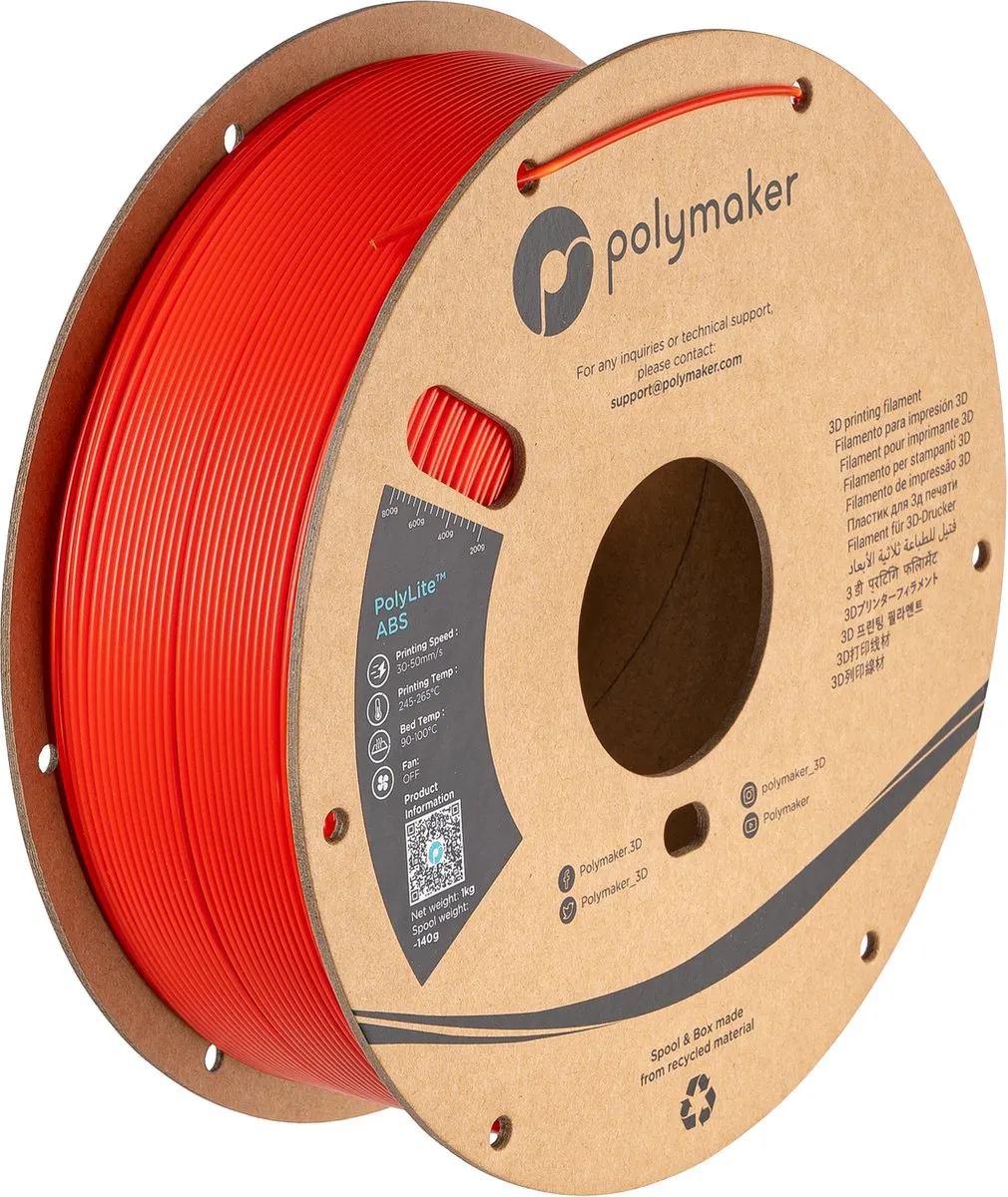 Polymaker PolyLite ABS Filament 1.75mm 1000g
