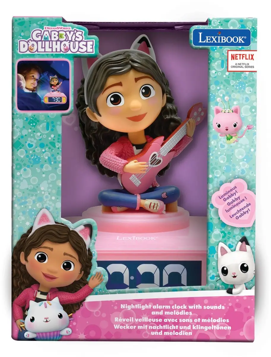 Lexibook Gabby's Dollhouse Wekker met Nachtlampje - afbeelding 3 van 6