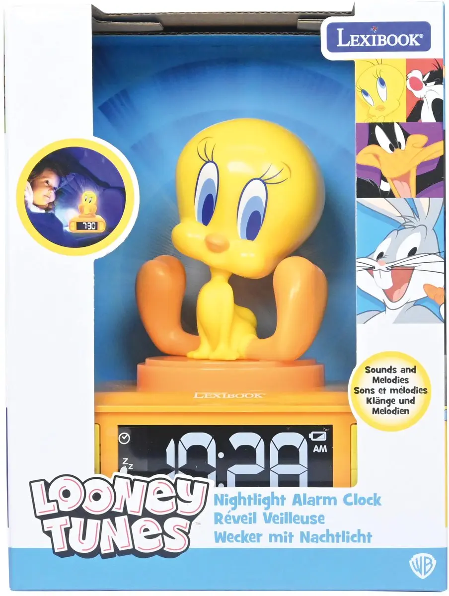 Lexibook Tweety Nachtlampje Wekker RL800TW - Geel - afbeelding 4 van 6