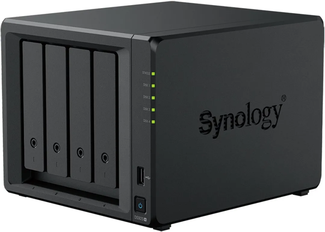 Synology DiskStation DS925+ - NAS - 4 bay (plus 2x M.2 slots) - 4GB DDR4 - 0TB - 2x 2.5G netwerk