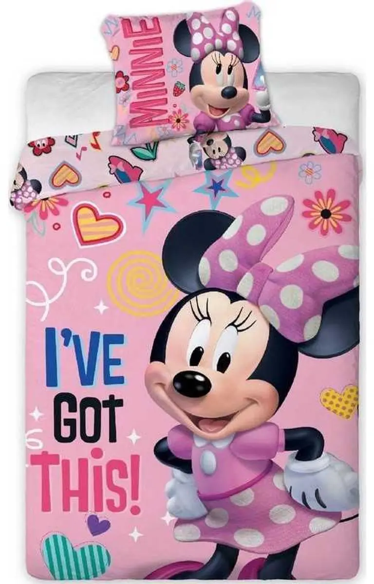 Disney Minnie Mouse "I've Got This!" Dekbedovertrek