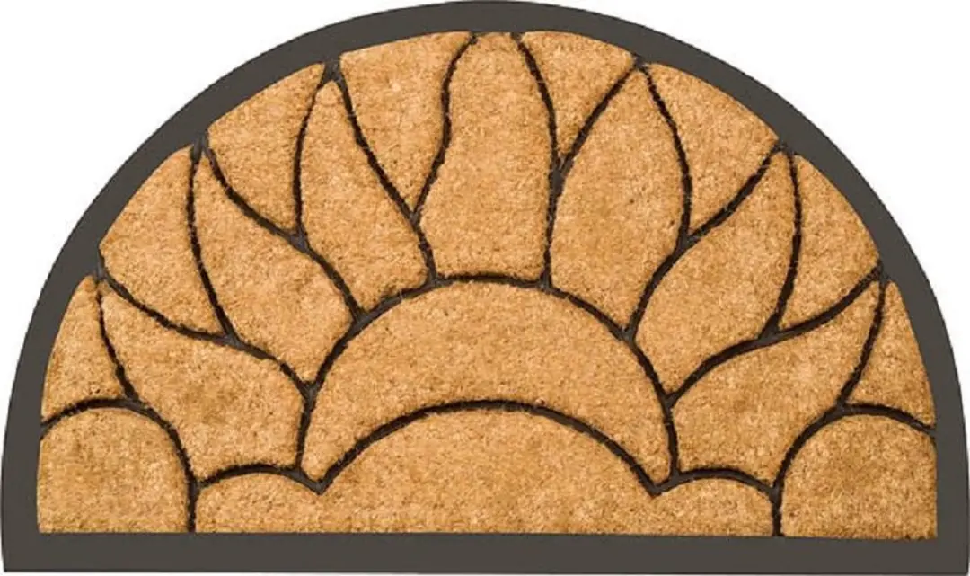 Westfalia Kokosmat halfrond vlammen 75 x 45 x 2,5 cm