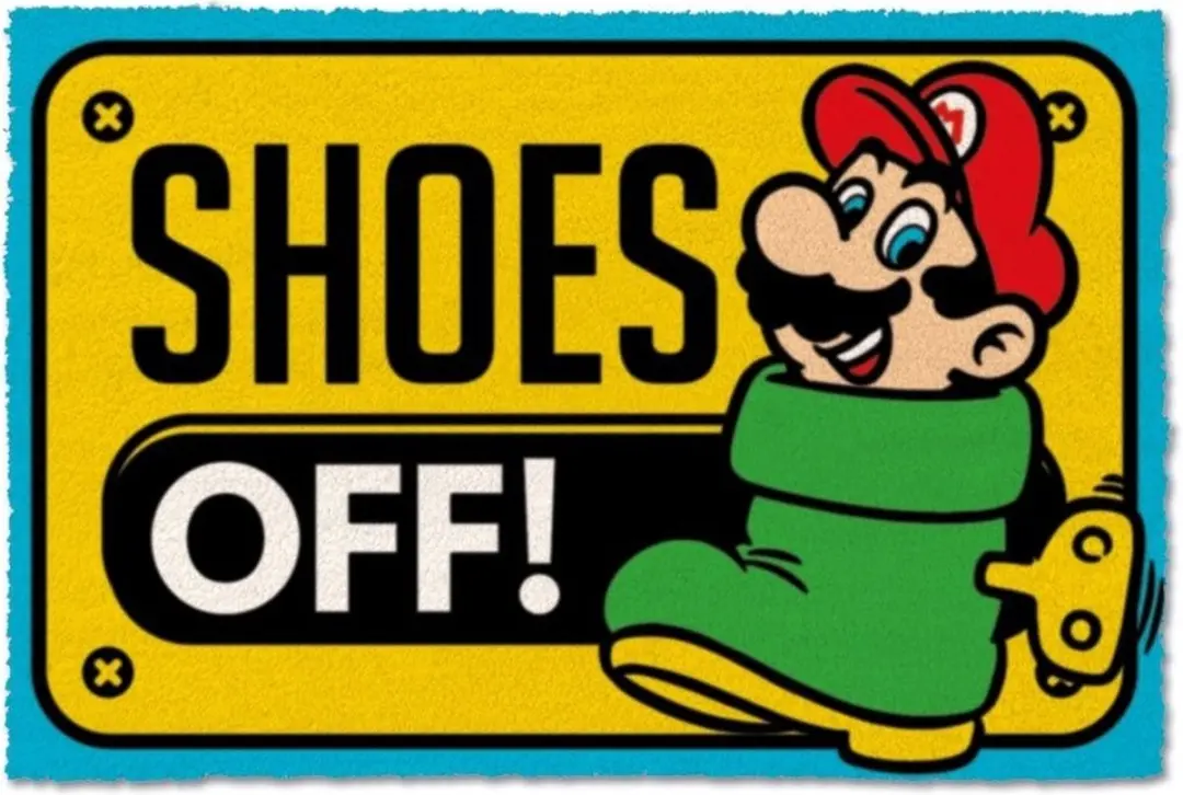 Pyramid International Super Mario Shoes Off Deurmat - afbeelding 3 van 5