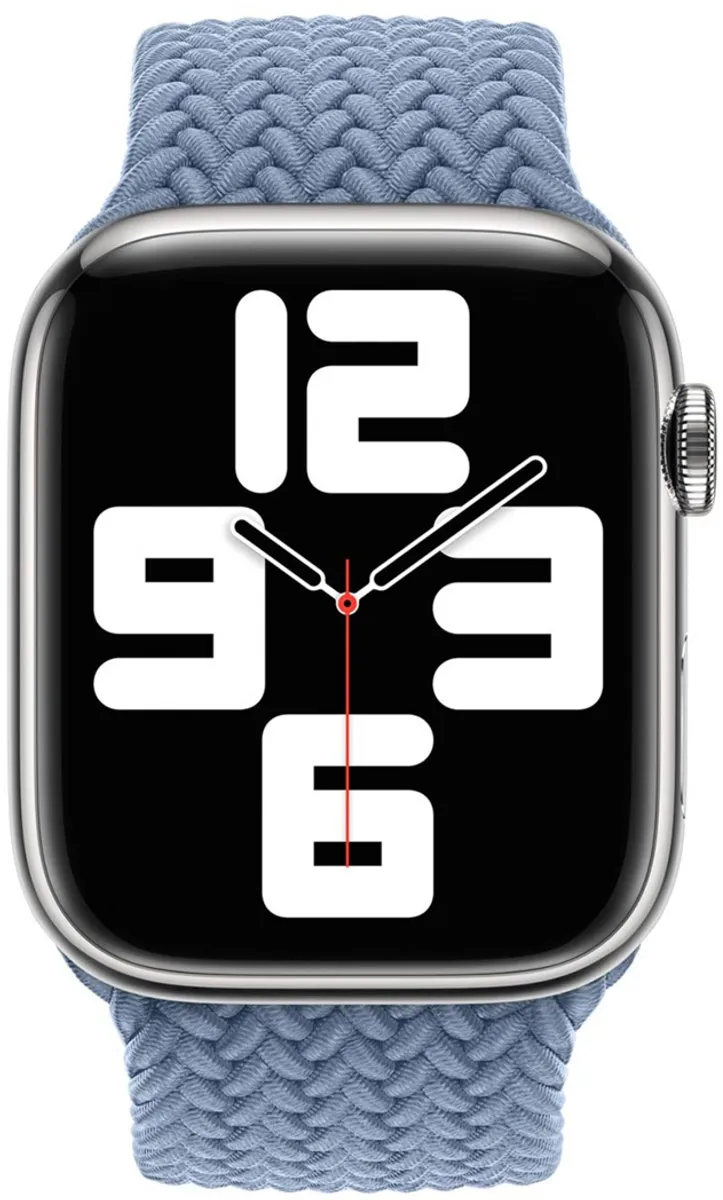 Apple Gevlochten Solobandje Apple Watch - 44/45/46/49mm - Slate Blue