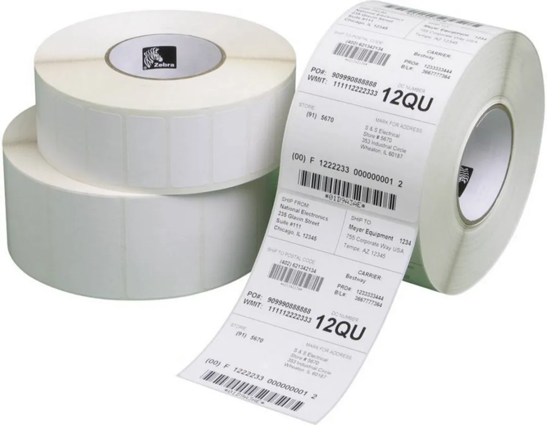 Zebra 3007207 Universele Etiketten - 11160 Stuks - 25x76mm Wit