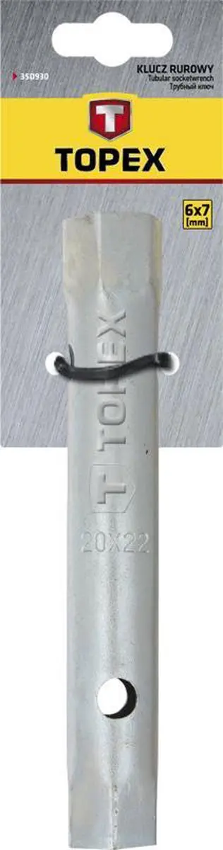 Topex Serie - Dubbelzijdige Buis Sleutel - 16 x 17 mm - Zeskantige Nasadki - afbeelding 2 van 4