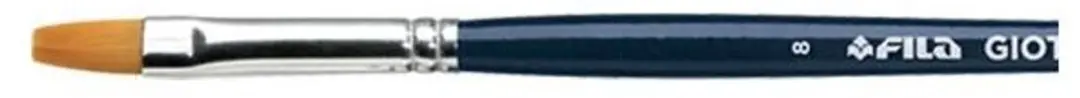 Giotto F670300 Nagelkunstborstel Taklon Flat #8