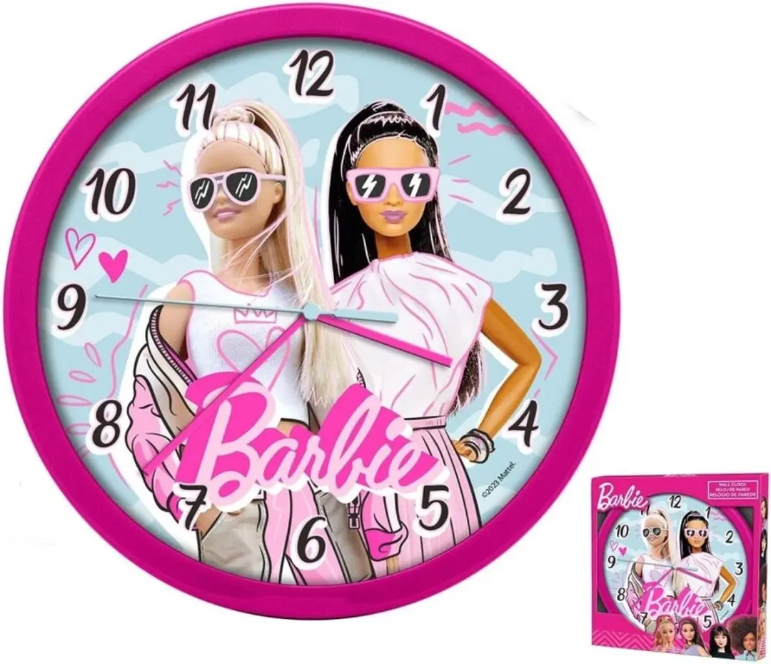 Barbie Wandklok