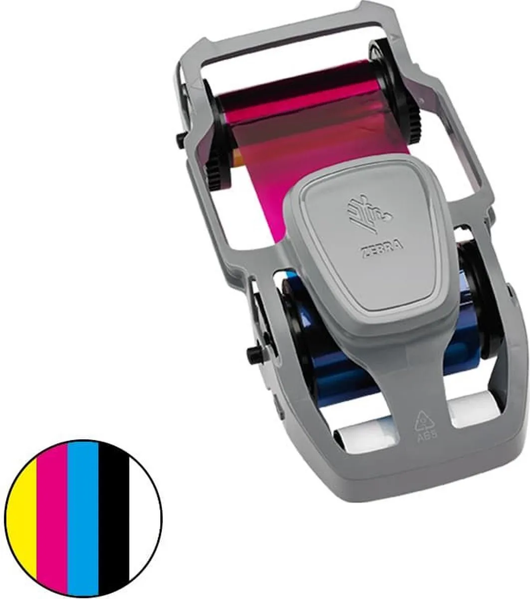 Zebra YMCKO 800300-250EM Printerlint - Zwart