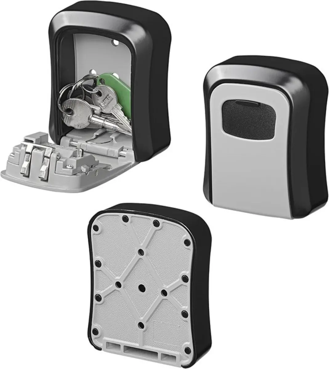 ProPlus Sleutelkluis Cijfercombinatie - Weerbestendig - Zwart/Grijs - afbeelding 6 van 6