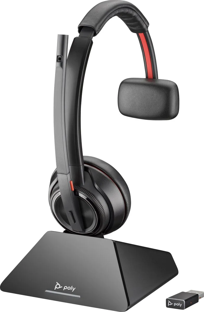 Poly Savi 8220 Stereo DECT Headset - MPN 8Y9C4AA - Zwart