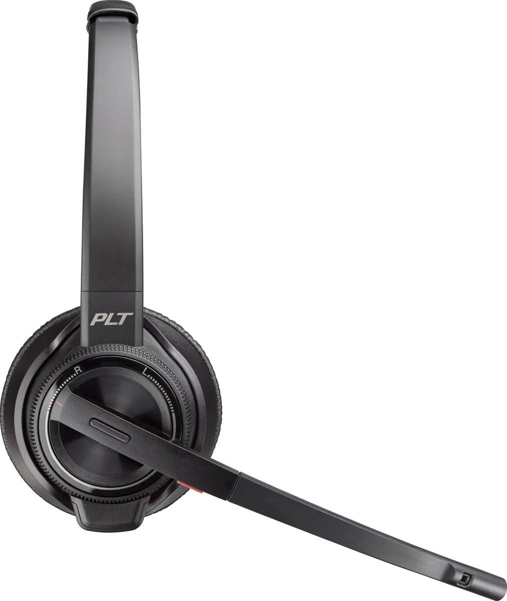 Poly Savi 8220 Stereo DECT Headset - MPN 8Y9C4AA - Zwart