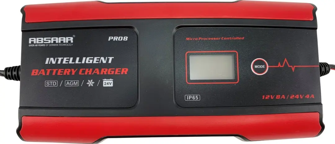 Absaar Pro 8.0 Acculader 12/24V - 8A - afbeelding 4 van 6