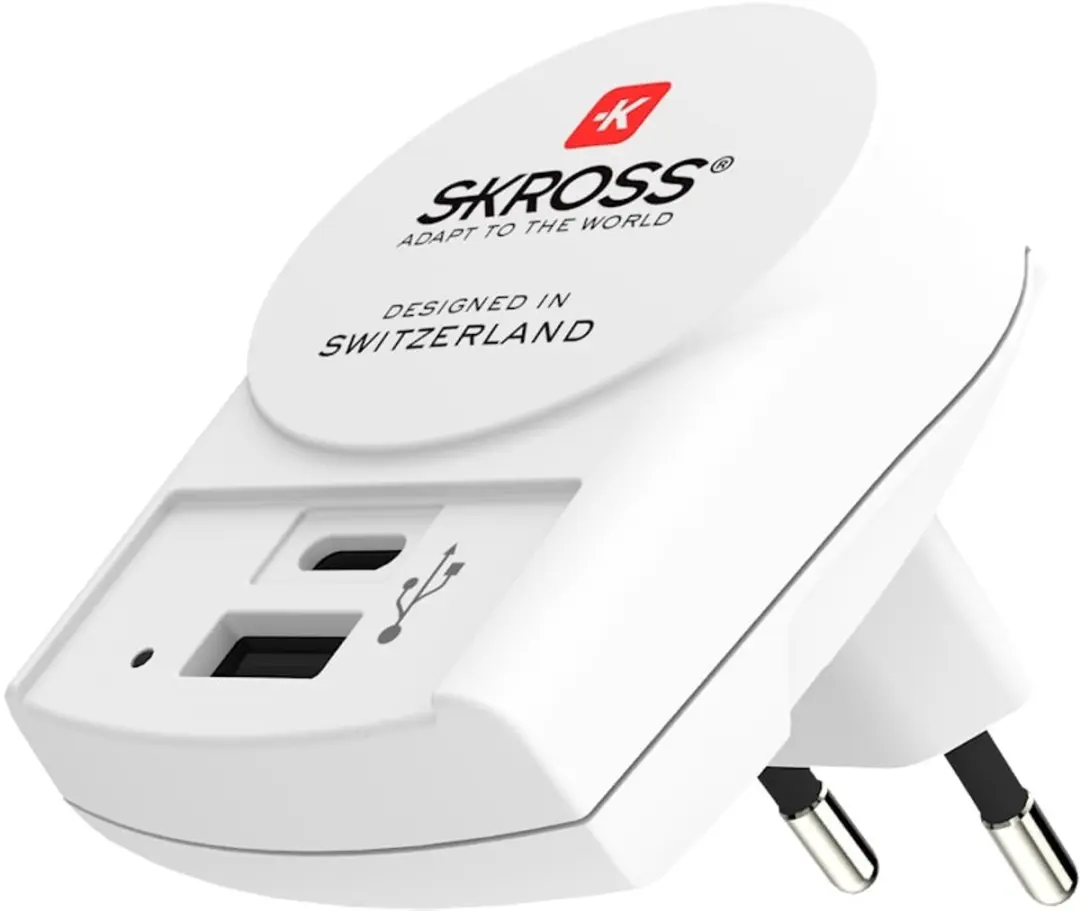 Skross 1.302423 Euro USB Oplader 2x USB