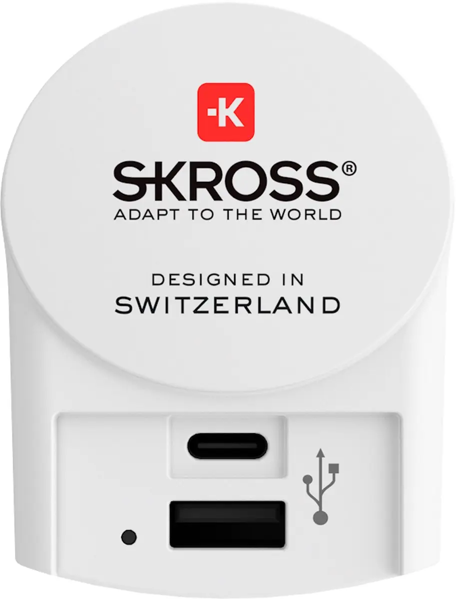 Skross 1.302423 Euro USB Oplader 2x USB - Wit - afbeelding 6 van 6