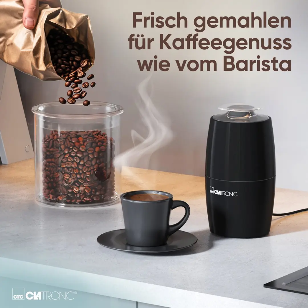 Clatronic KSW 3806 Koffiemolen - 150W - Zwart - afbeelding 3 van 6