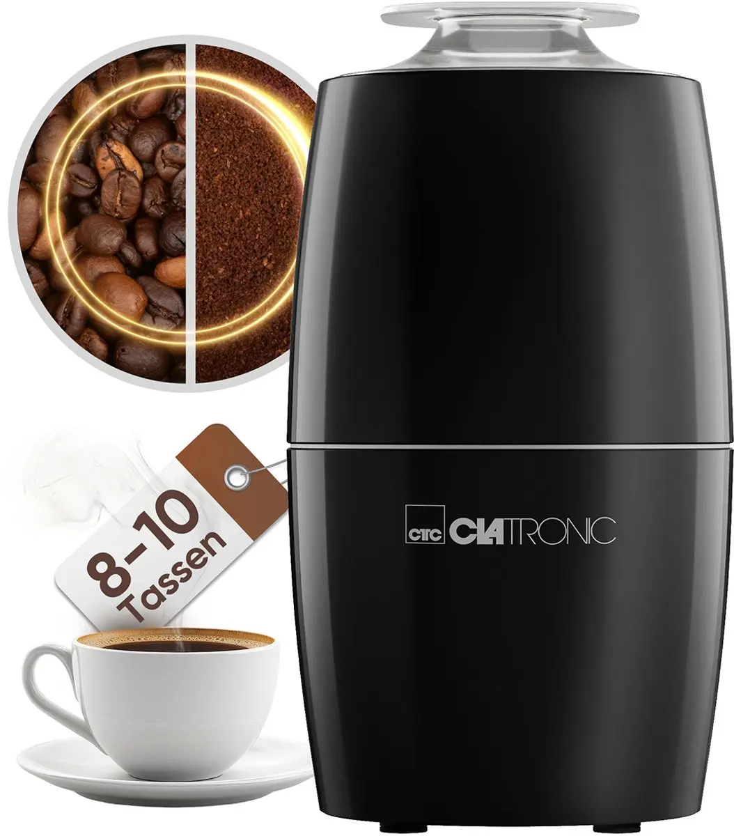 Clatronic KSW 3806 Koffiemolen - 150W - Zwart - afbeelding 5 van 6