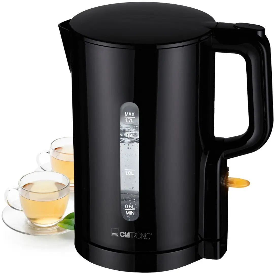 Clatronic WK 3835 Waterkoker - 1.7L - 2200W - Zwart - afbeelding 2 van 6