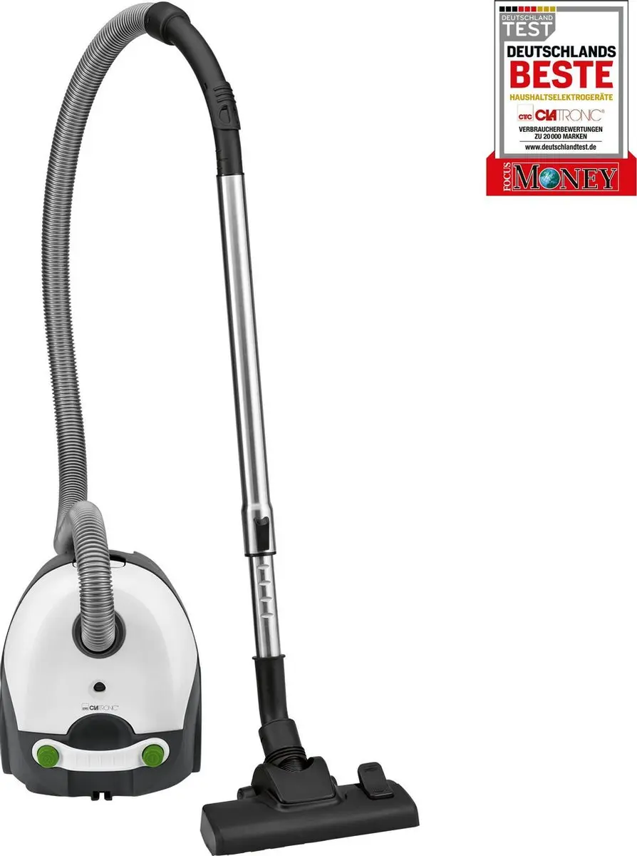 Clatronic BS 1300 Stofzuiger met zak - 700W - Wit - afbeelding 2 van 6