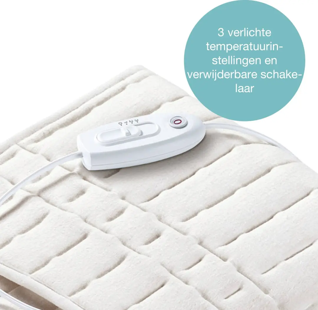Sanitas SWB 50 Elektrische Onderdeken - 150x80cm - Wit - afbeelding 3 van 6