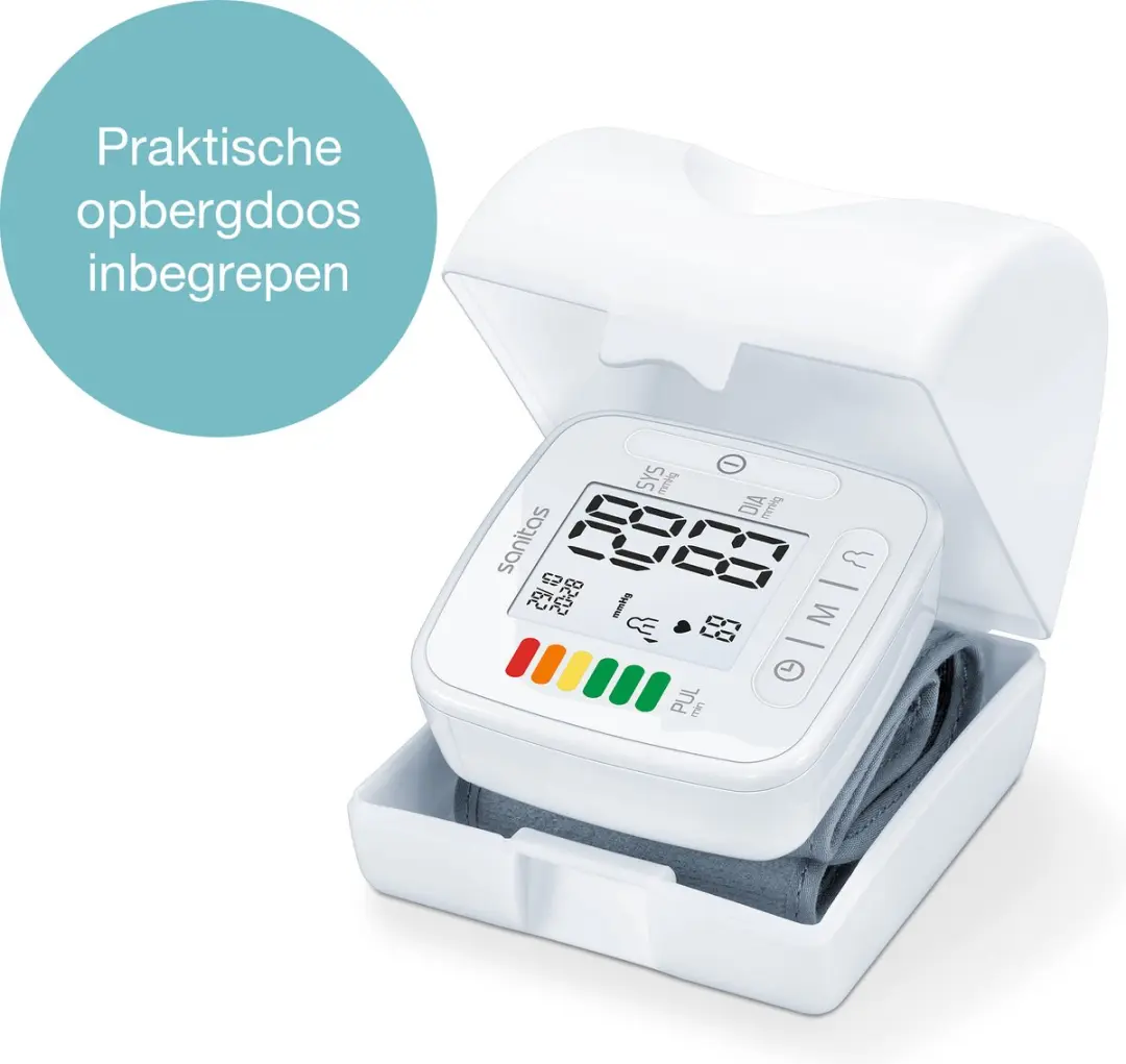 Sanitas SBC 22 Bloeddrukmeter Pols - Hartslagmeter - Wit/Grijs - afbeelding 3 van 6