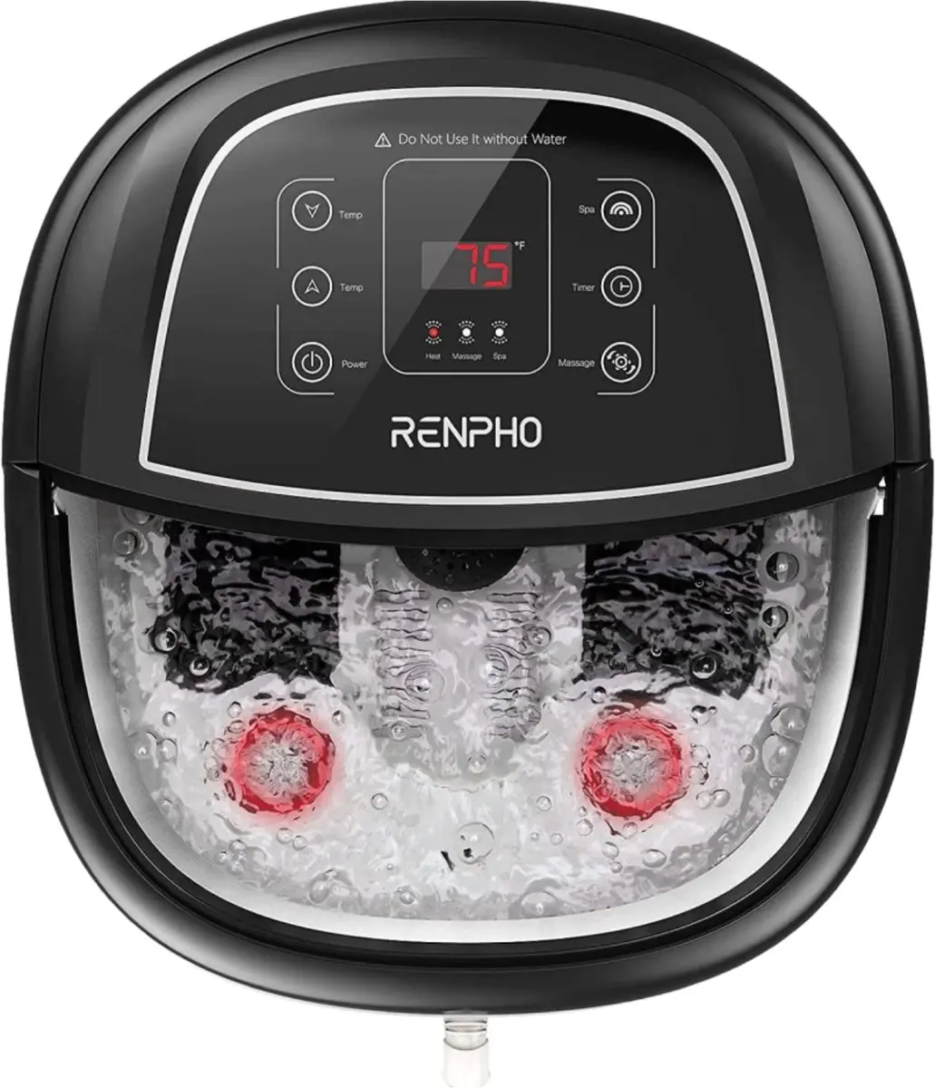 Renpho PEU-JD-618-BK Voetenbad Massager - Zwart - afbeelding 6 van 6