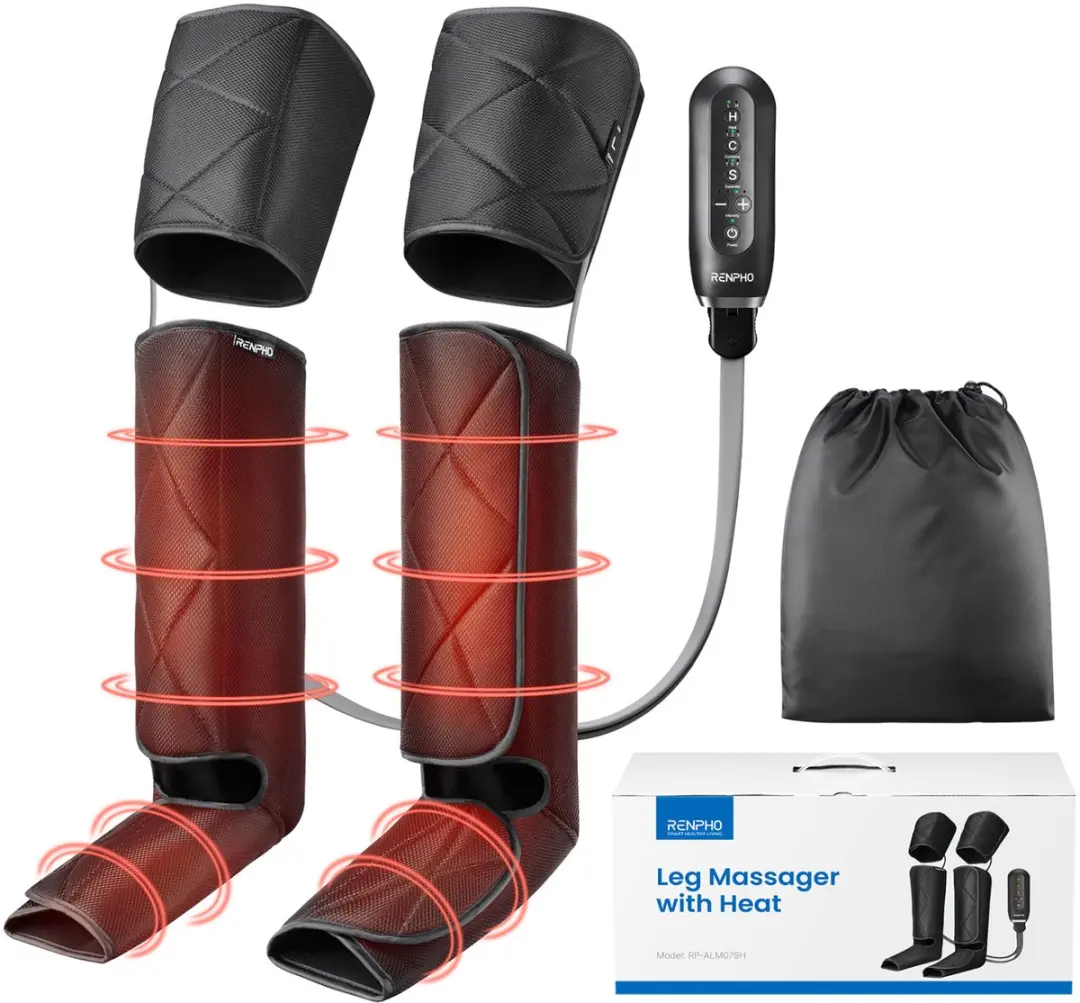 Renpho Aeria Ultimate Thermal 2 Beenmassager - Zwart - afbeelding 4 van 6