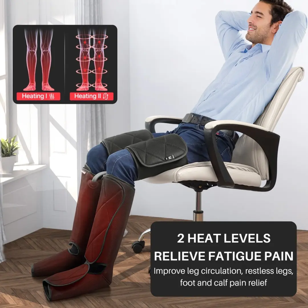 Renpho Aeria Ultimate Thermal 2 Beenmassager - Zwart - afbeelding 2 van 6