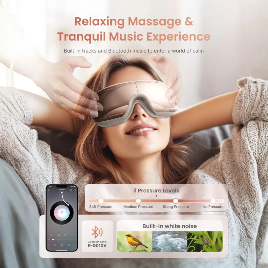 Renpho Eyeris 3 Oogmassager - Rose Goud - afbeelding 2 van 6