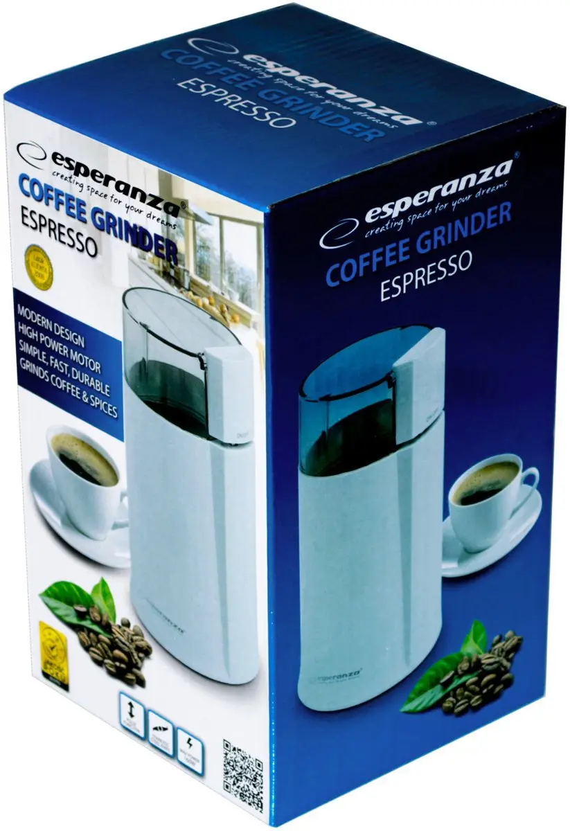Esperanza EKC001W Koffiemolen - 160W - Wit - afbeelding 2 van 6