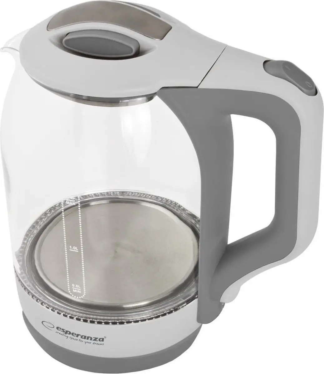 Esperanza Yukon EKK025W Waterkoker - 1500W - 1,7 Liter - Wit - afbeelding 2 van 3