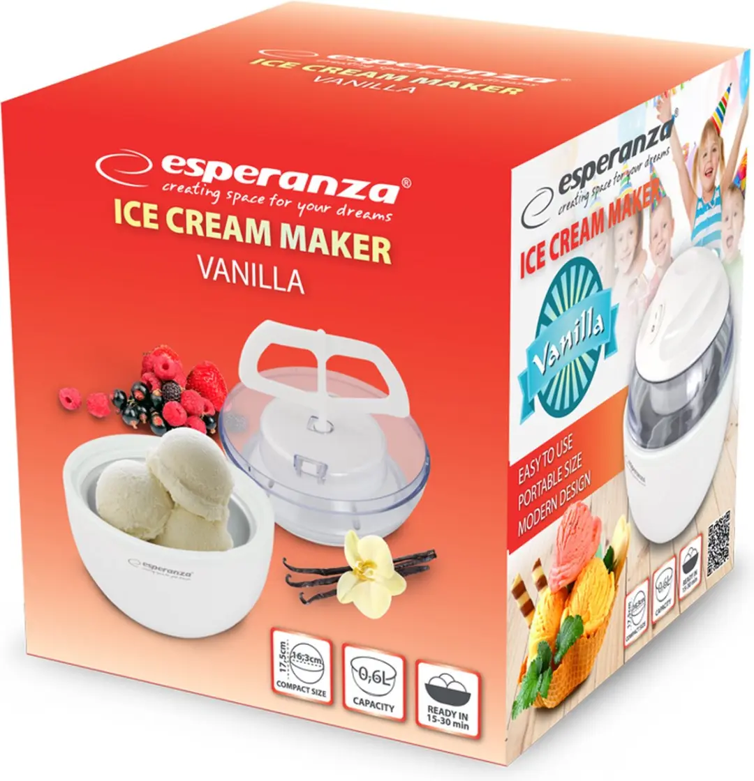 Esperanza EKI001 IJsmachine - 600ml - Wit - afbeelding 4 van 6