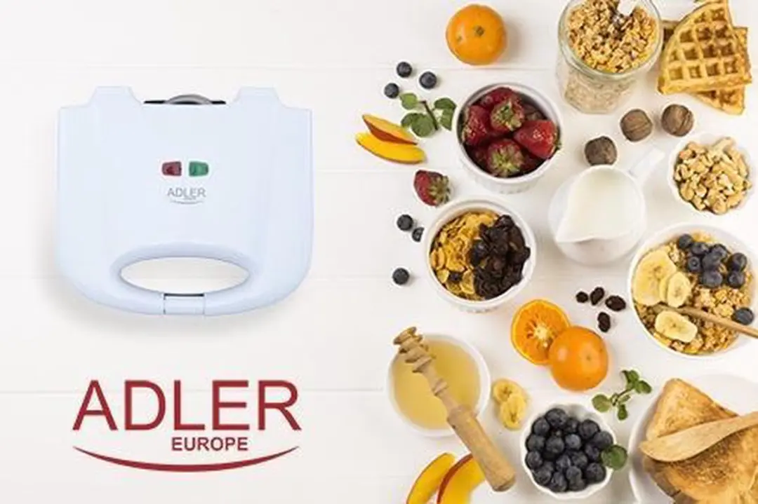 Adler AD 311 Wafelijzer - 700W - Wit - afbeelding 5 van 6