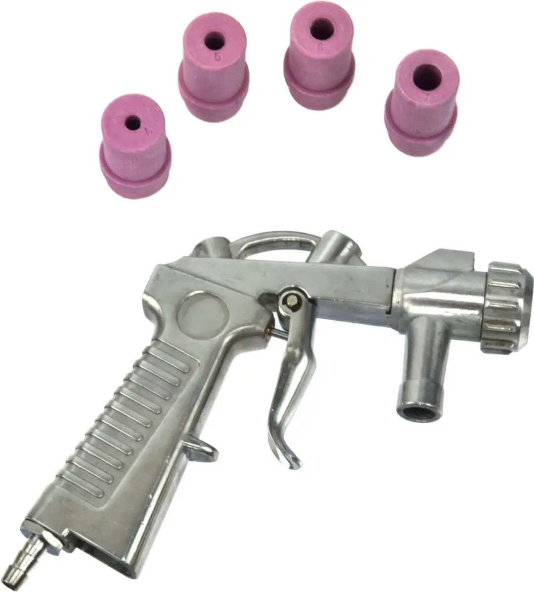 GEKO Zandstraalpistool Aluminium - 4 Keramische Mondstukken - afbeelding 6 van 6