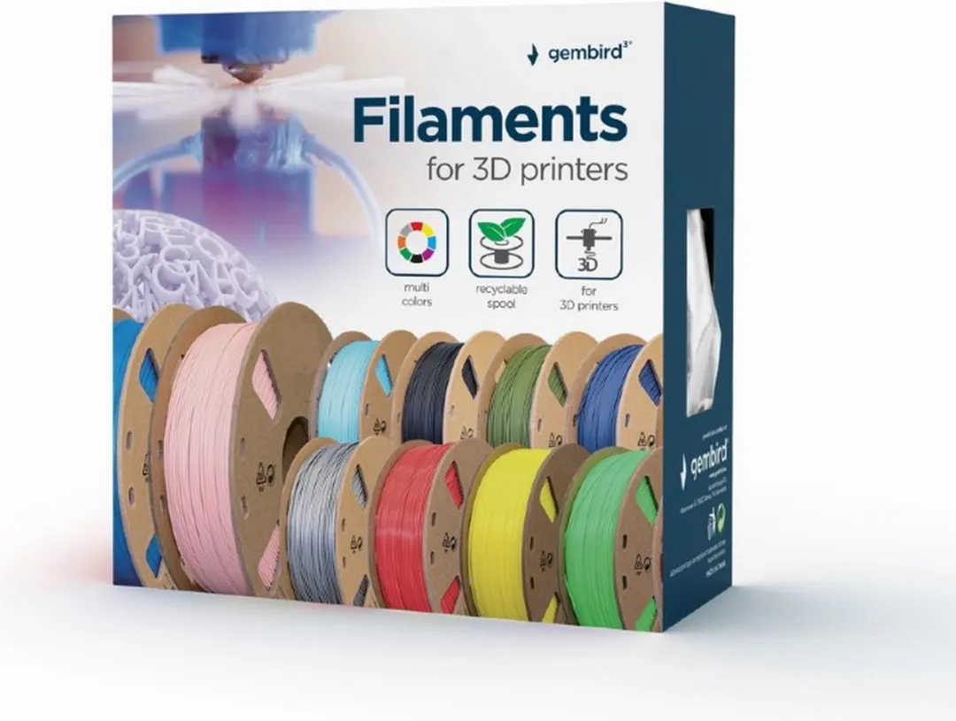 Gembird PLA Flexibel 1.75mm Zwart 1kg