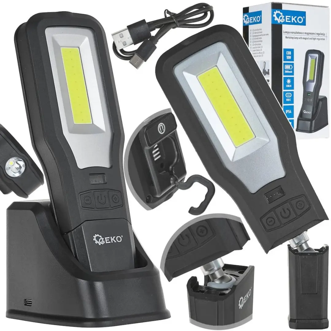 GEKO Multifunctionele LED werkplaatslamp