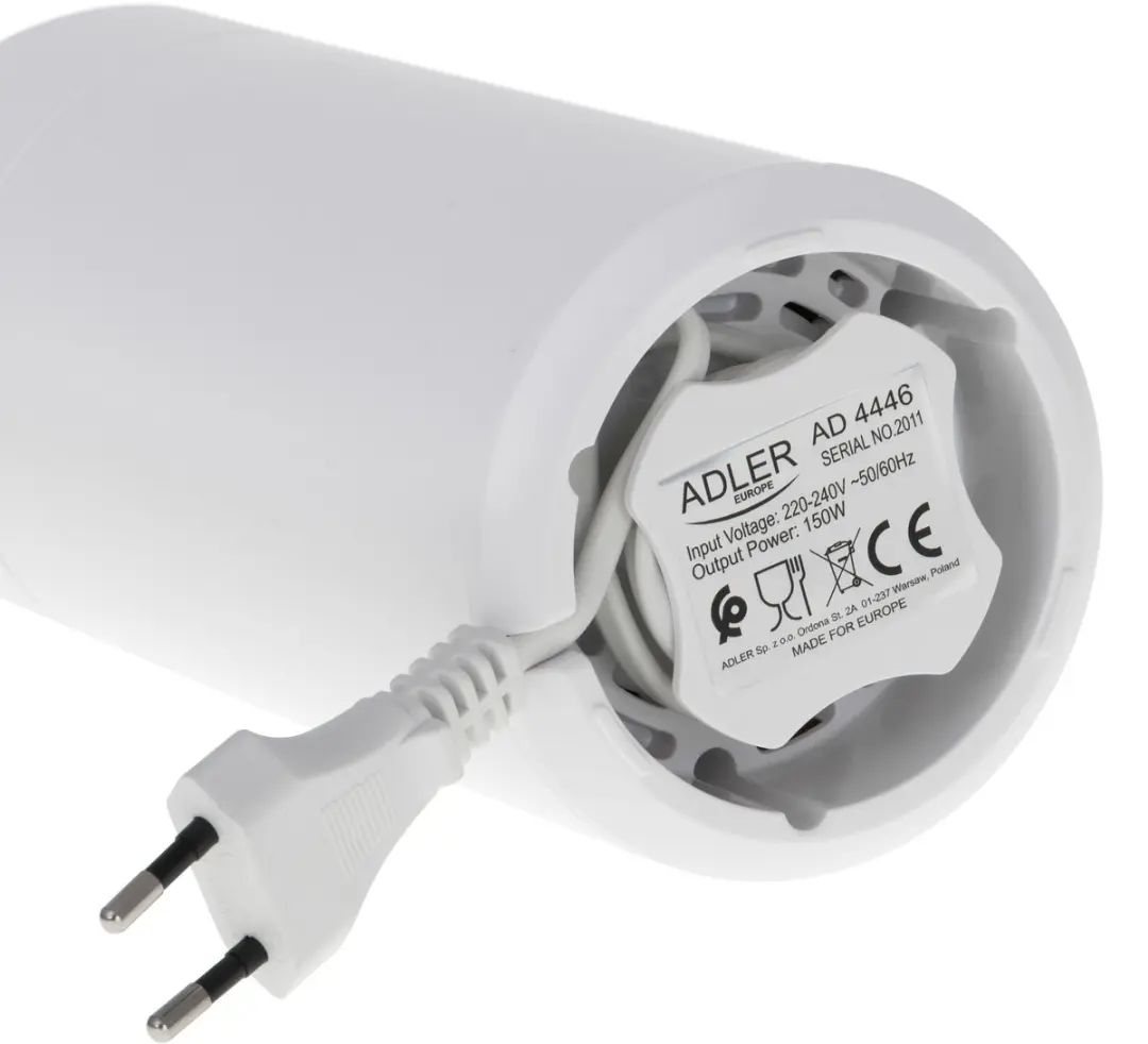 Adler AD4446WG Koffiemolen - 150W - Wit - afbeelding 3 van 6