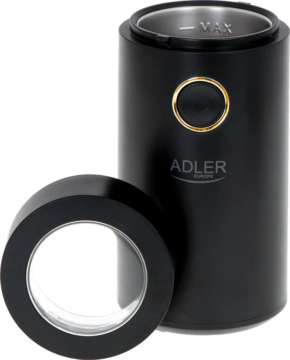 Adler AD 4446BG Koffiemolen - 150W - Zwart Goud - afbeelding 6 van 6