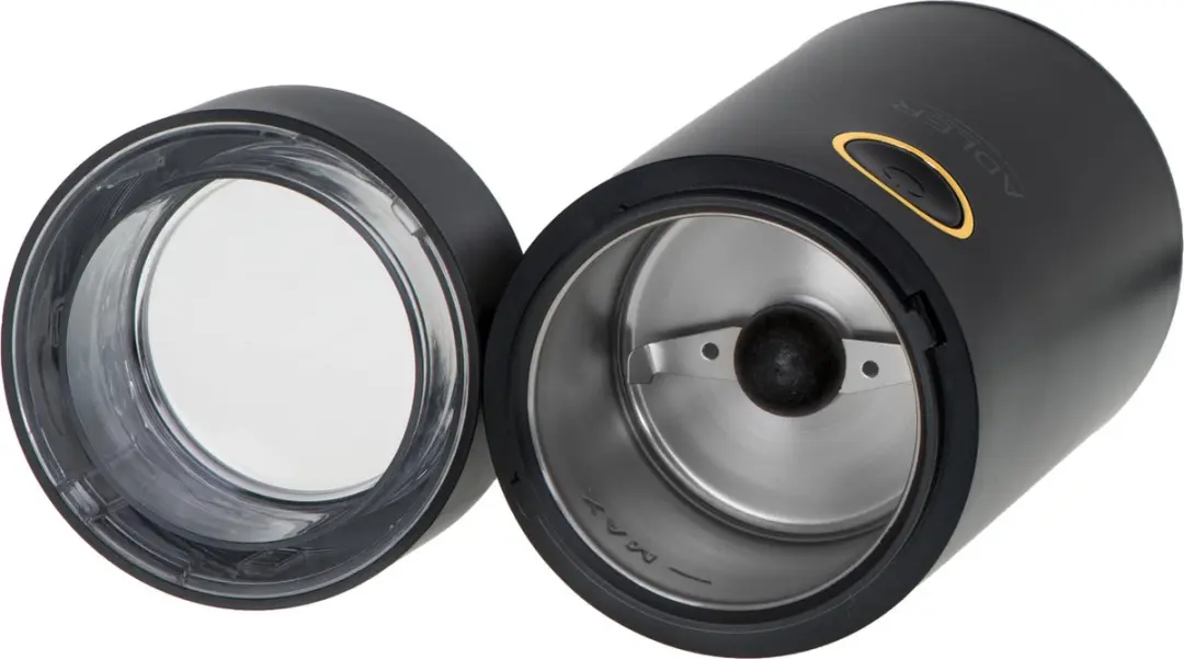 Adler AD 4446BG Koffiemolen - 150W - Zwart Goud - afbeelding 3 van 6