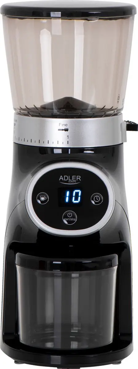 Adler AD 4450 Elektrische Koffiemolen - 300W - Zwart - afbeelding 2 van 6