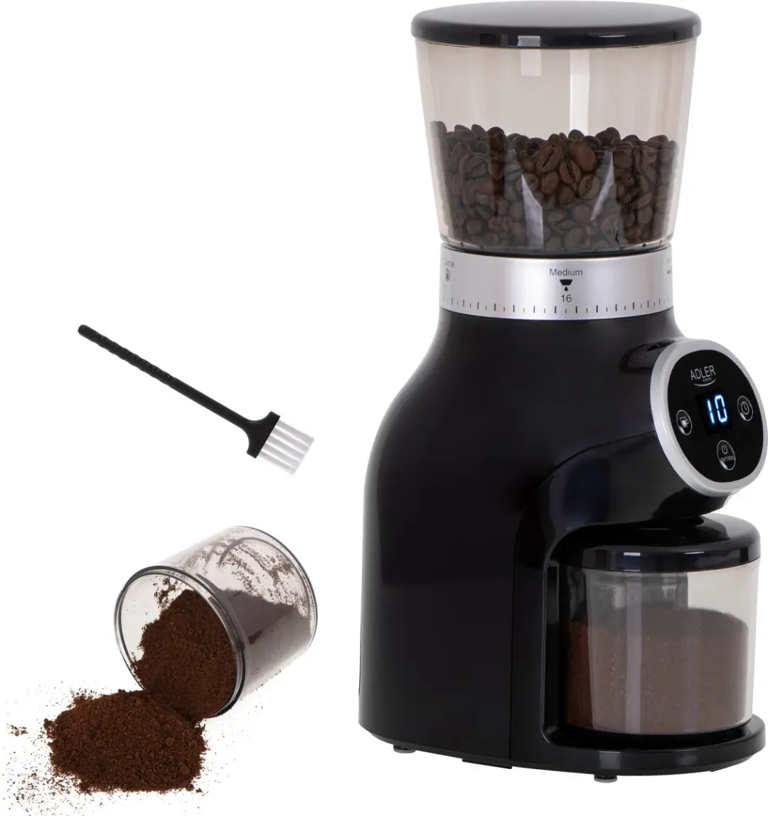 Adler AD 4450 Elektrische Koffiemolen - 300W - Zwart - afbeelding 5 van 6