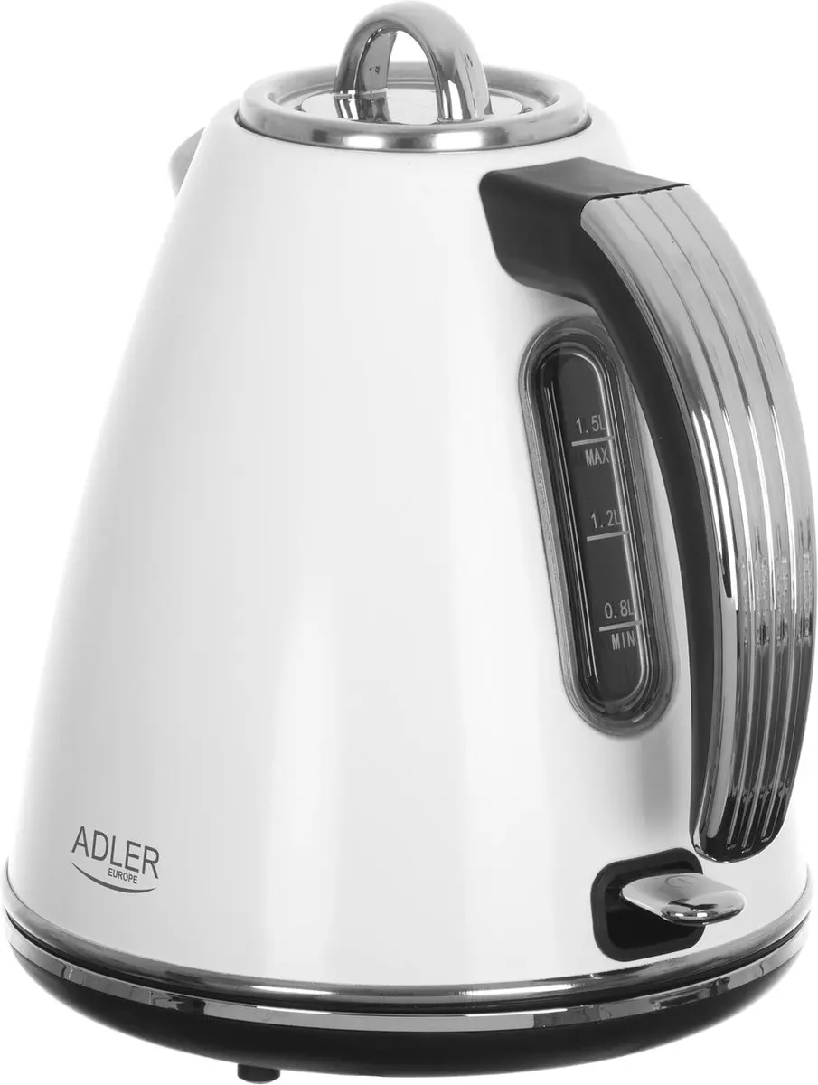 Adler AD 1343 Stalen Waterkoker - 1.5 L - Wit - afbeelding 2 van 6