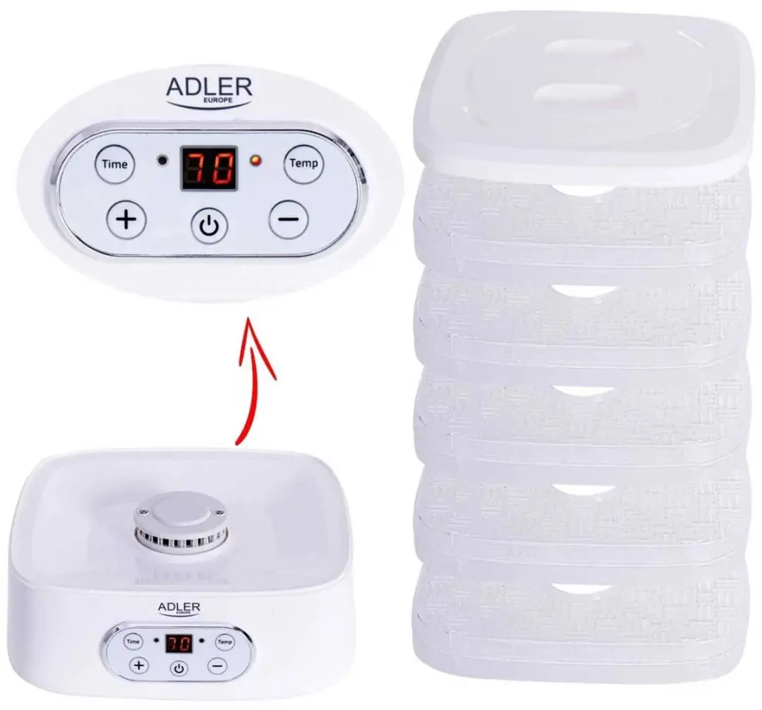 Adler AD 6658 Voedseldehydrator - 230W - 4 Lades - Wit - afbeelding 6 van 6