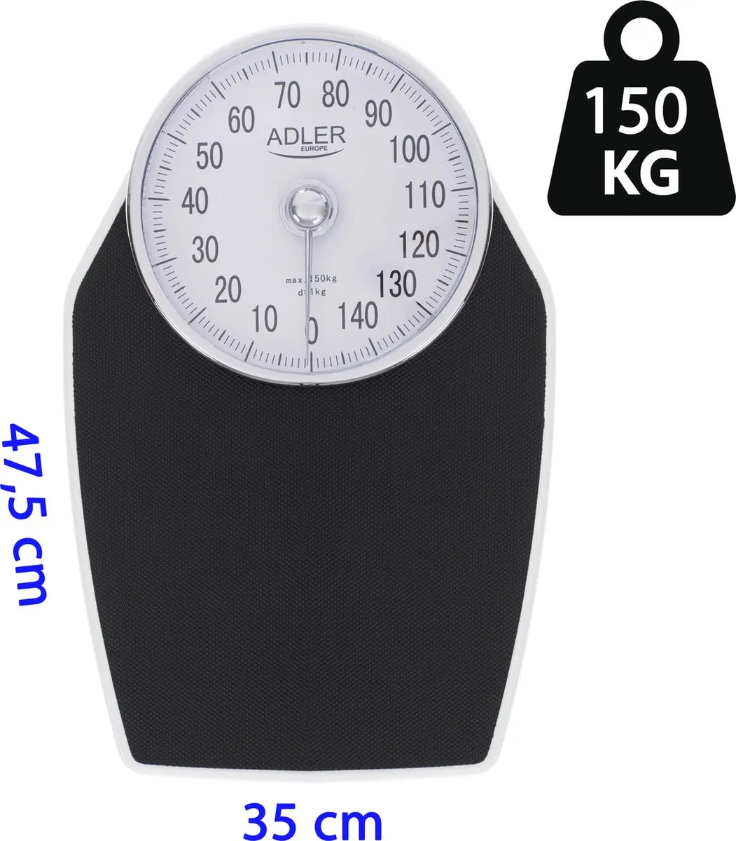 Adler AD 8177 Mechanische Personenweegschaal - 150 kg - afbeelding 5 van 6