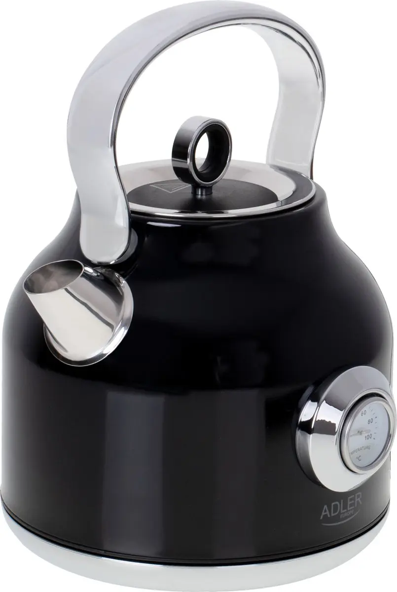 Adler AD 1346B Waterkoker met Thermometer - 1.7L - Zwart - afbeelding 6 van 6