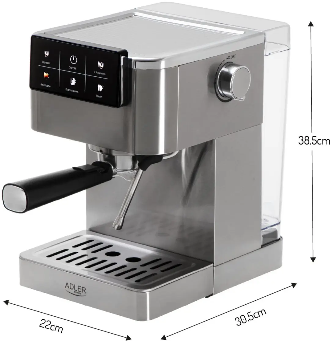 Adler AD4390 Volautomatische Espressomachine - 20 bar - afbeelding 6 van 6