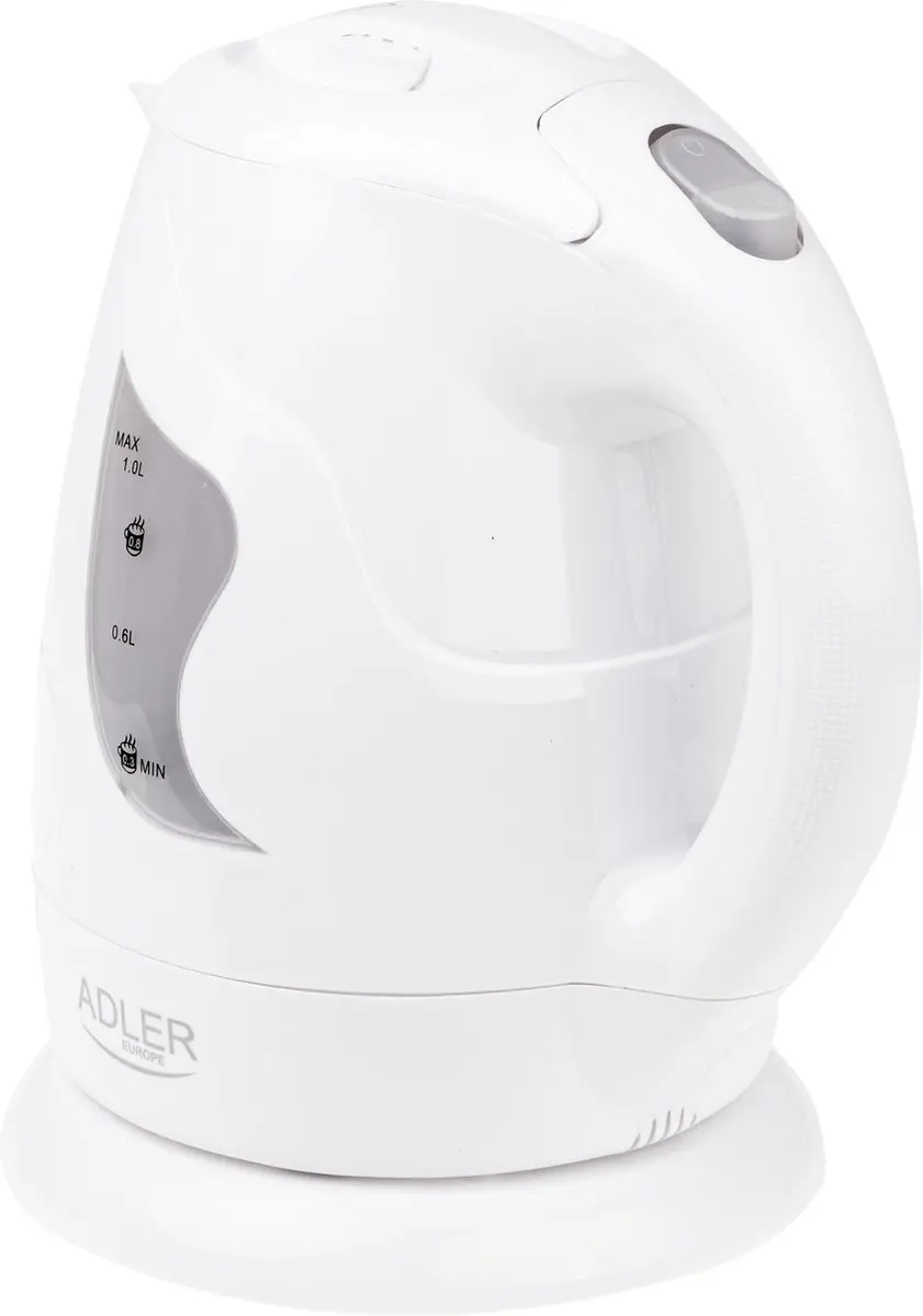 Adler AD 08W Waterkoker 1,0L 850W - Wit - afbeelding 2 van 6