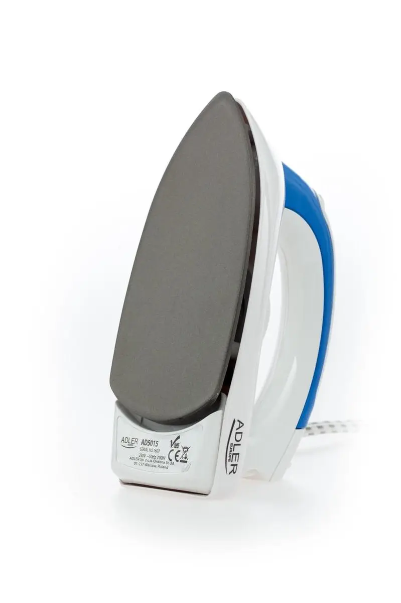 Adler AD5015 Reisstrijkijzer - 700W - Blauw/Wit - afbeelding 4 van 6